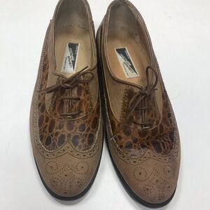 Vintage Michele Olivieri men’s leather wingtips.  Size 10